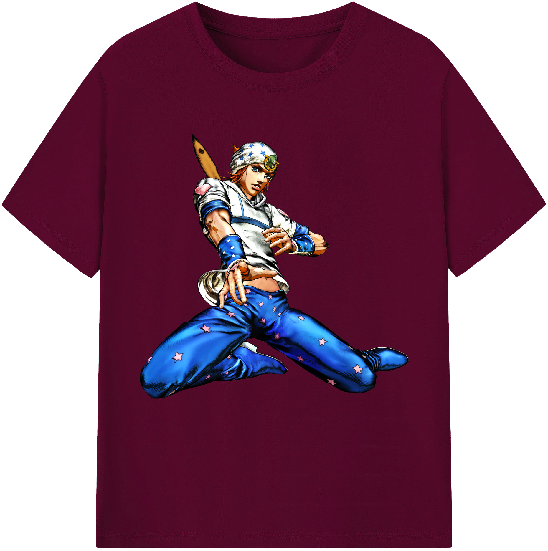 （画像用） ジョジョの奇妙な冒険 ジョナサン?ジョースター JoJo's Bizarre Adventure Jonathan Joestar レディースカジュアルプリントTシャツ（綿100％）